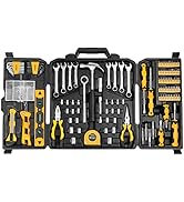 KREBS Mechanic Tool Kit 168 Piece General Household Hand Kit Set with Wrench Tool Set Portable St...