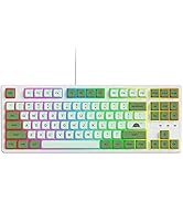 iTastatur 75 Percent Mechanical Gaming Keyboard, 87 Keys RGB Backlit Wired Keyboard TKL Compact K...