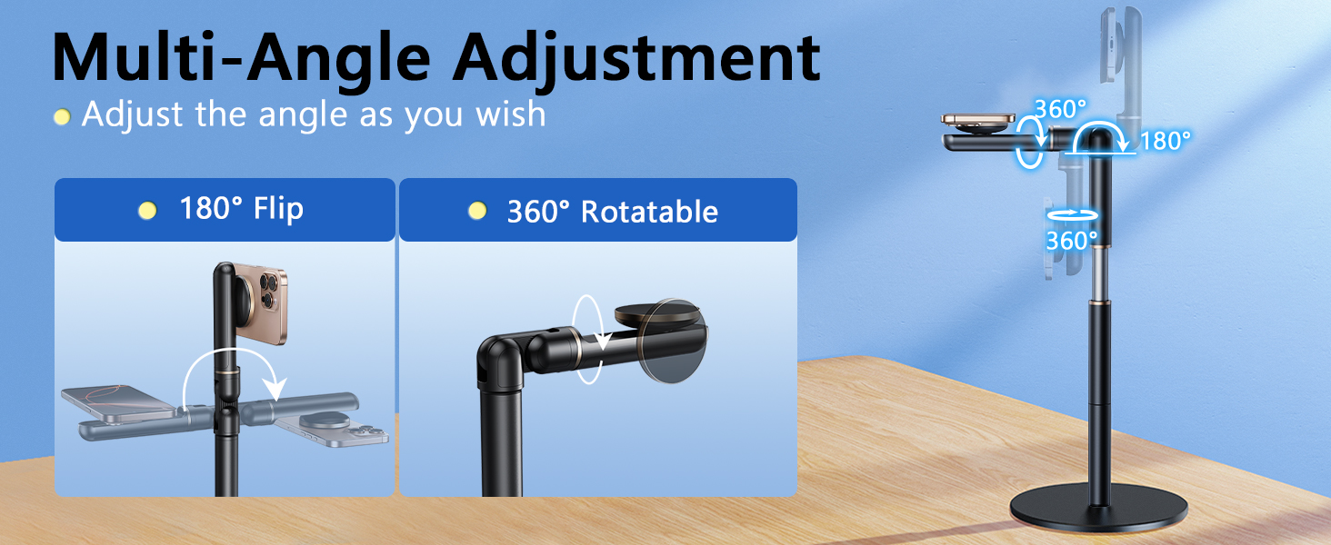 360 adjustable magnetic phone holder
