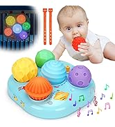Tsomtto Baby Musical Light Up Toys 0 3 4 5 6 7 8 9 12 Month Baby Ball Sensory Montessori Toys 6-1...