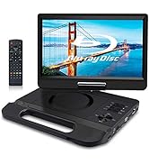 FANGOR 12.5" 1080P Portable Blu-Ray Player with 10.5" HD Swivel Screen, HDMI Out &amp; AV in, Multi M...