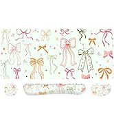 MOSISO Keyboard Mouse Pad Set, Large Mouse Pad&amp;Wrist Rest Support for Mouse&amp;Keyboar&amp;Coaster, Silk...