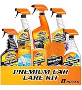 Armor All Premier Car Care Kit, Includes Car Wax &amp; Wash Kit, Glass Cleaner, Car Air Freshener, Ti...