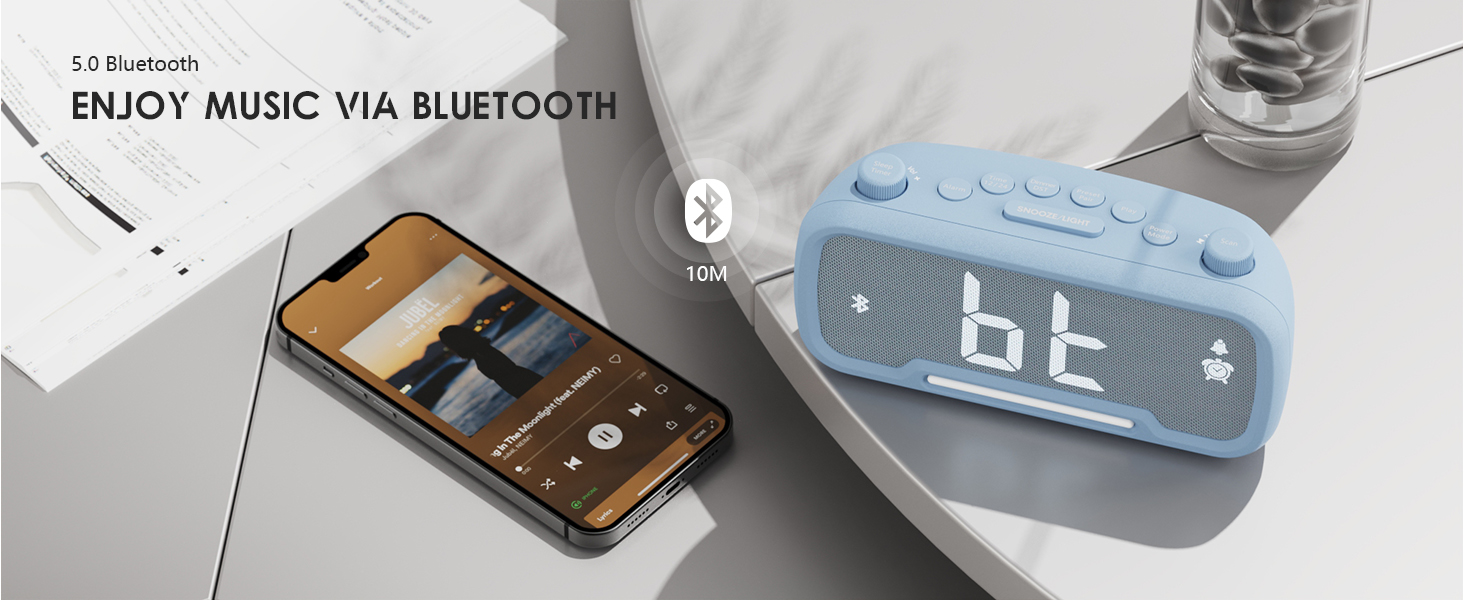 Bluetooth alarm clock