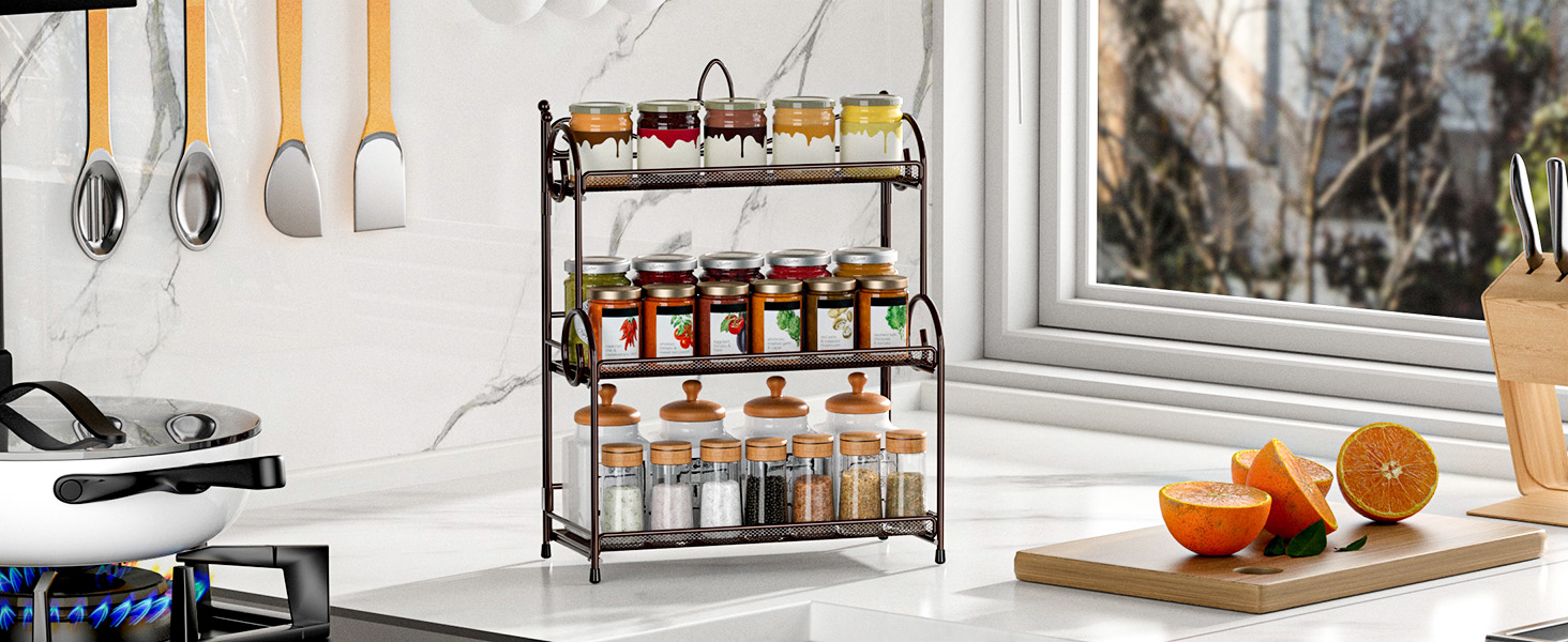 3 tier spice rack
