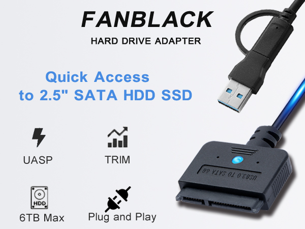 fanblack hard drive adapter