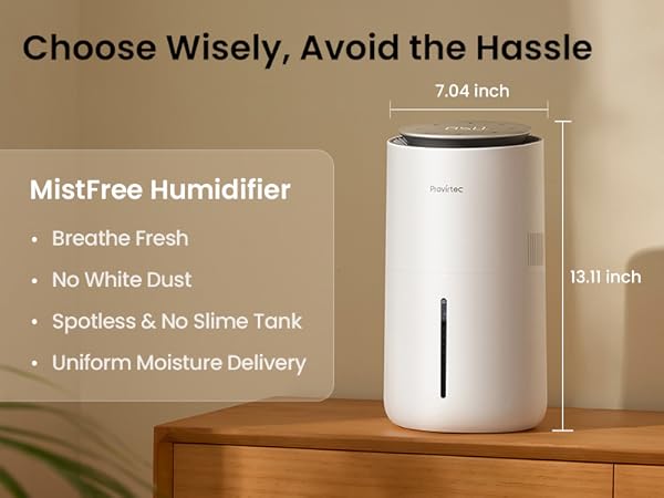 evaporative humidifier baby nursery cool mist small bedroom office desk dorm room easy clean home