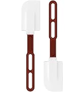 High-Temp Silicone Spatulas, 10'' Commercial Spatula 500°F Heat-Resistant Non-Stick Silicone Scra...