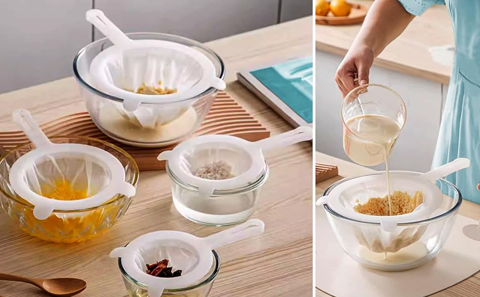 Kitchen Ultra-Fine Nylon Mesh Strainer