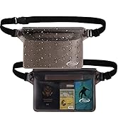 AiRunTech Waterproof Pouch with Waist Strap (2 Pack) | Beach Accessories Best Way to Keep Your Ph...