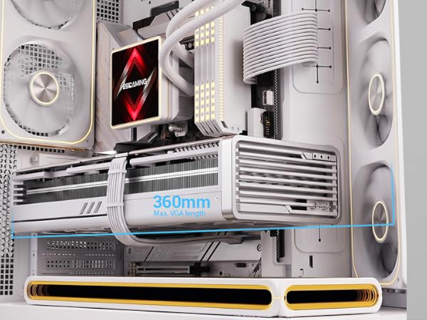 EDGEFLOW ATX PC GAMING CASE WHITE