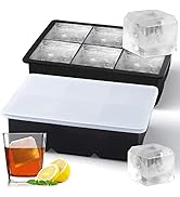 Ice Cube Trays Silicone,2 Pack Ice Cube Molds with Removable Lids,Stackable Ice Trays for Freezer...