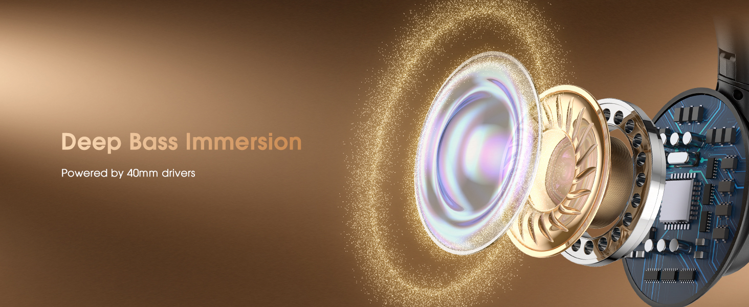 designed to elevate your listening experience with dual 40mm drivers