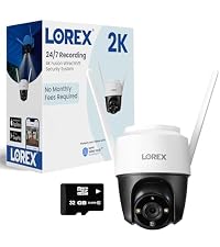Lorex Classic App | 2K Dual Lens Indoor Pan-Tilt Wi-Fi Security Camera | Color Night Vision | Smart ...