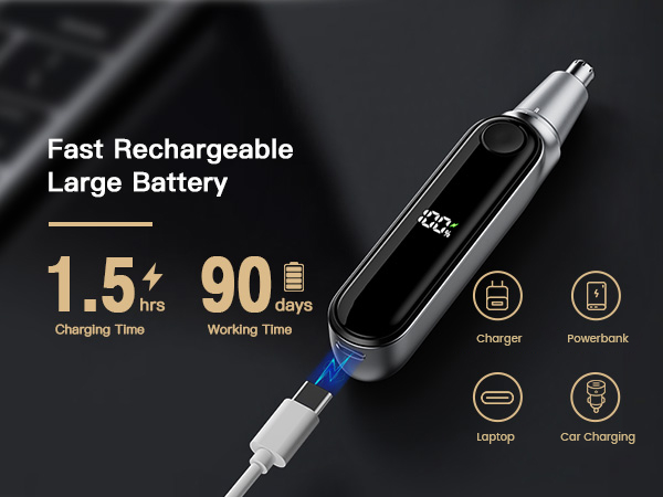 rechargeable nose hair trimmer for women