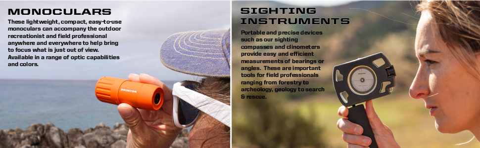Brunton Monoculars and Brunton Sighting Instruments