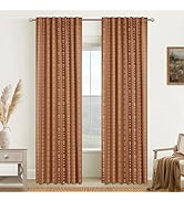Boho Farmhouse Blackout Curtains 84 Inch Length 2 Panels Set for Bedroom Living Room,Rustic Flora...