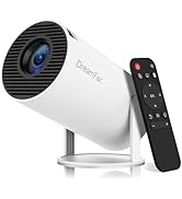 Mini Projector, Support 4K 1080P Portable Projector with Dual Band WIFI6 5G Wireless 5.2 Bluetoot...