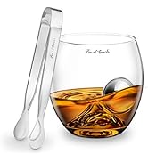 Final Touch On The Rock Glass + Stainless Steel Ball &amp; Tongs (GS349)