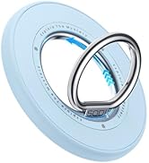 SODI Magnetic Phone Ring Holder, 360° Rotation Dual-Side Strong Magnet Phone Grip for Back of Pho...
