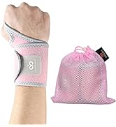 INDEEMAX 2 Pack Copper Wrist Brace Support for Carpal Tunnel, Pain Relief, Arthritis, Tendonitis,...