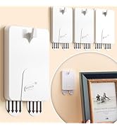 TAILI Picture Hangers 4 Pack(10 Strips), Adhesive Picture Hanging Hooks Without Nails, No Damage ...