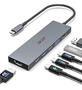 Acer 6-in-1 USB C Hub 10Gbps, USB C to HDMI Adapter 4K@60Hz | 2*USB-C 3.2, 1*USB A 3.2, 1*USB 2.0...
