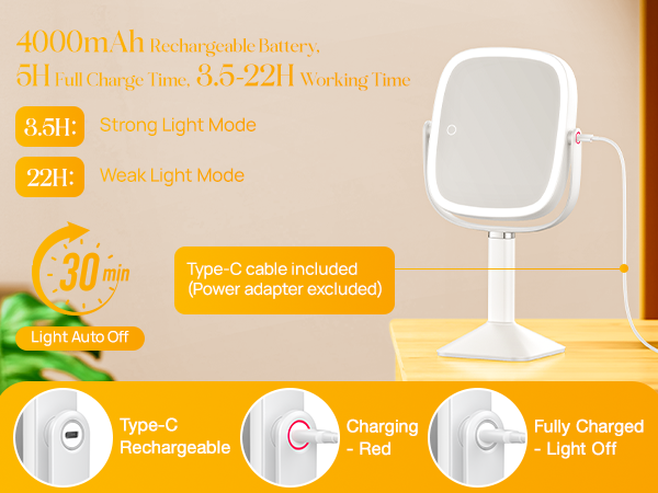 4000mAh rechargeable battery