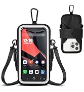 Kebrela Phone Holder for Running, Walking &amp; Workout, Cell Phone Armband with Carabiner, Clear Cro...