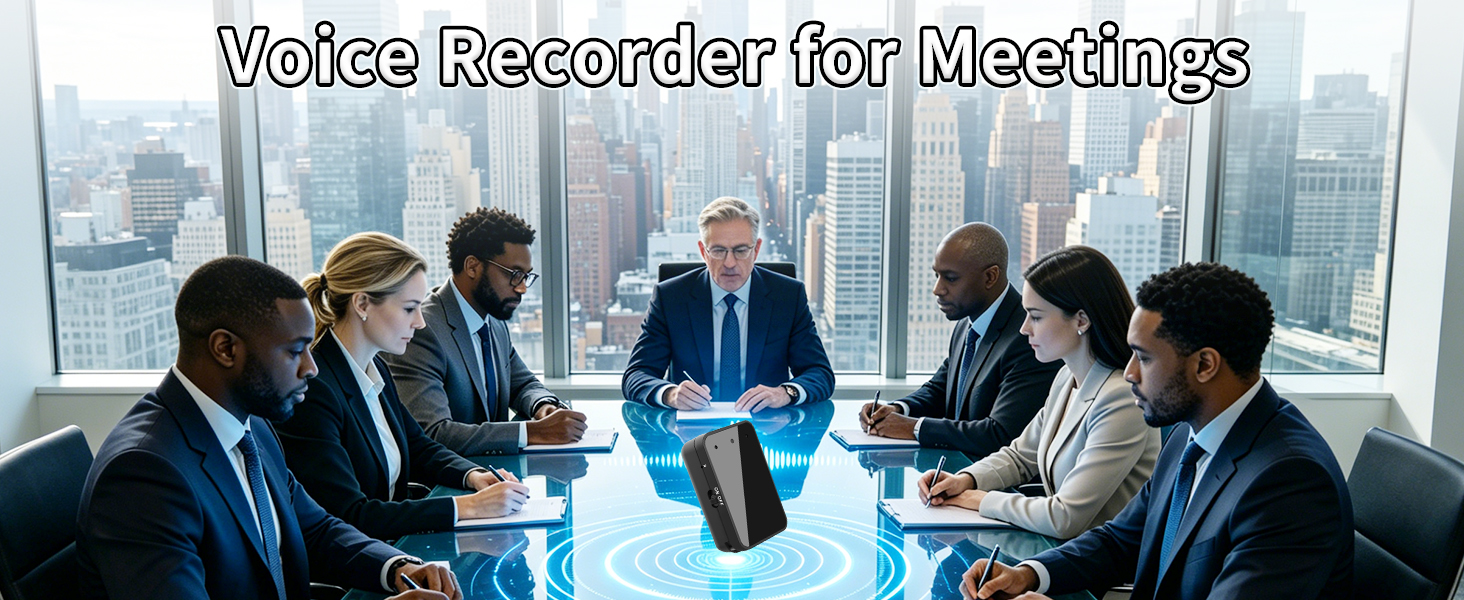 Voice Recorder Mini Recorder with Playback USB-C Audio Recorder for Meetings