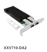 25Gigabit Dual SFP28 Port Ethernet LAN Adapter with Intel XXV710BM2 Controller, PCI Express x8 Ne...