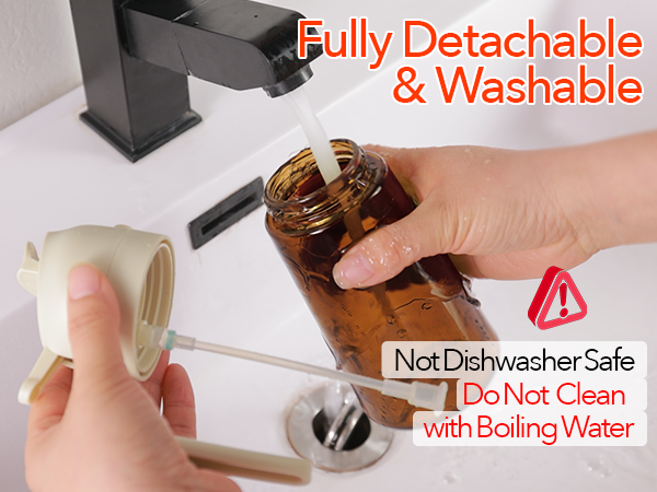 fully detachable &amp; washable