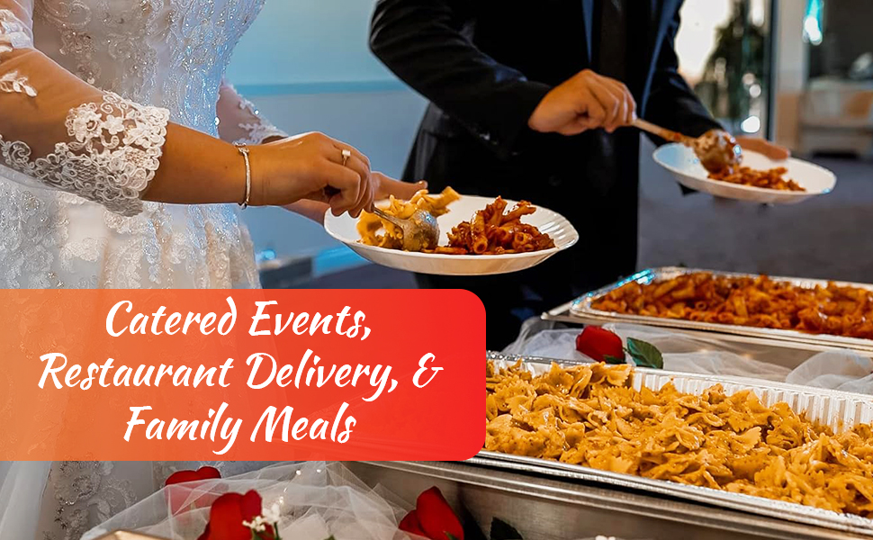 Wedding buffet showing heats product in action