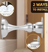 Stainless steel magnetic door stopper
