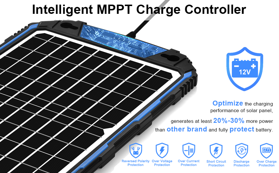solar panel battery power trickle charger for car boat marine