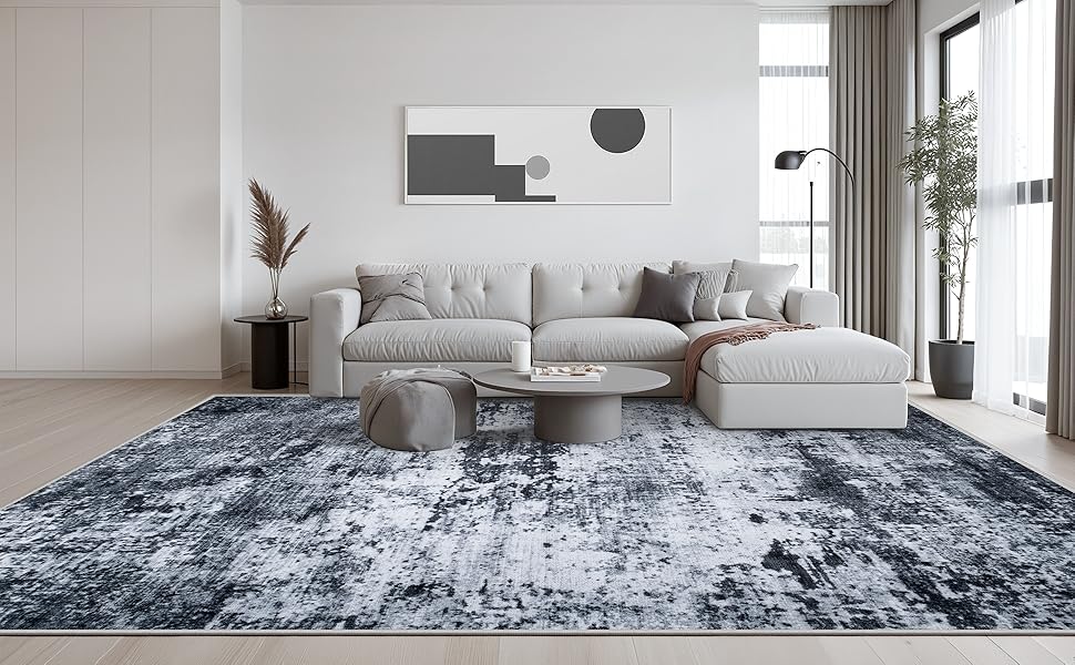 Modern abstract Area Rug