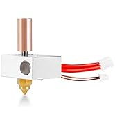 Sovol SV06 Hotend Kit Coming with Brass Nozzle Heating Block Thermistor Heating Wire, Metal Throa...
