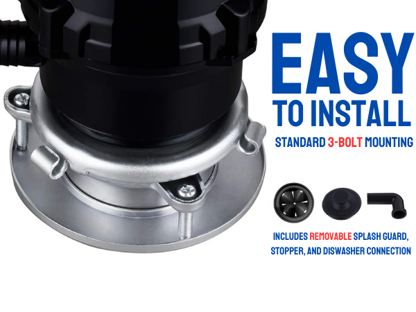 disposer accessories easy install fast quick set up everything included