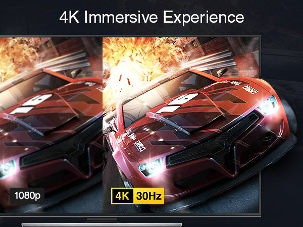 BlueRigger 4K 30hz hdmi cable long extra 6ft hdmi cable 6 foot 10 foot hdmi cable 15m in wall inwall