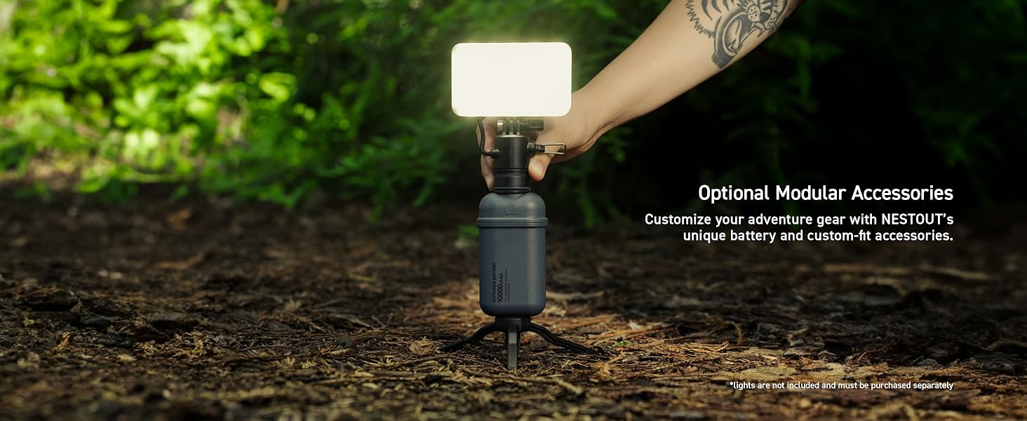 optional modular accessories for additional purchase