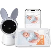ARENTI Baby Monitor with Camera and Audio, 4MP Video Baby Monitor with 5" Screen, Dual-Band 2.4G/...