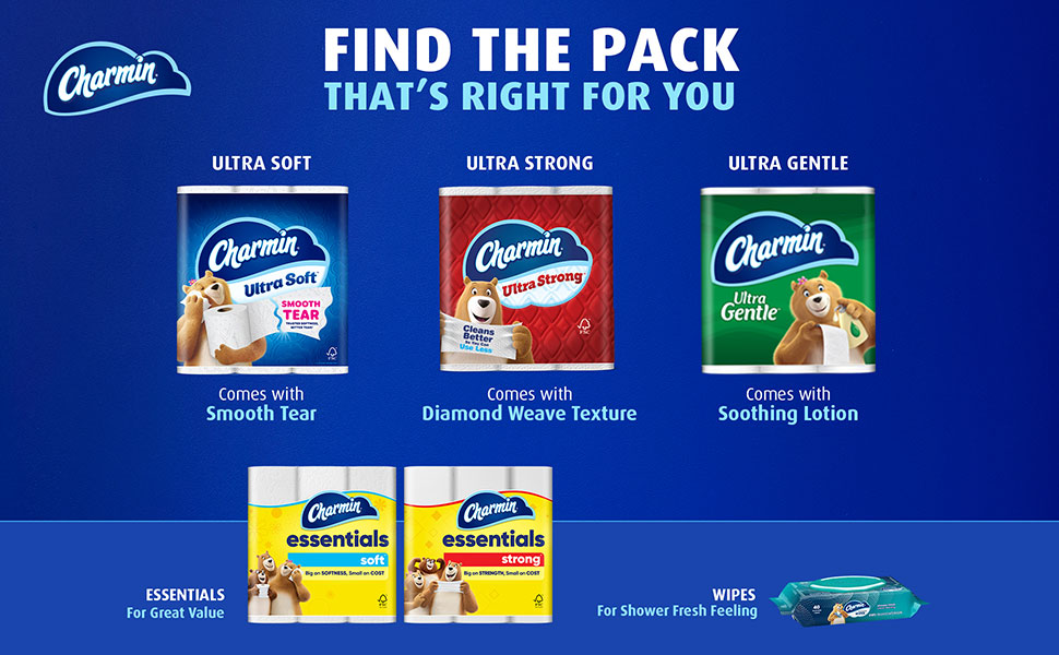 Charmin Toilet Paper Varieties. Find the pack that&amp;amp;#39;s right for you.