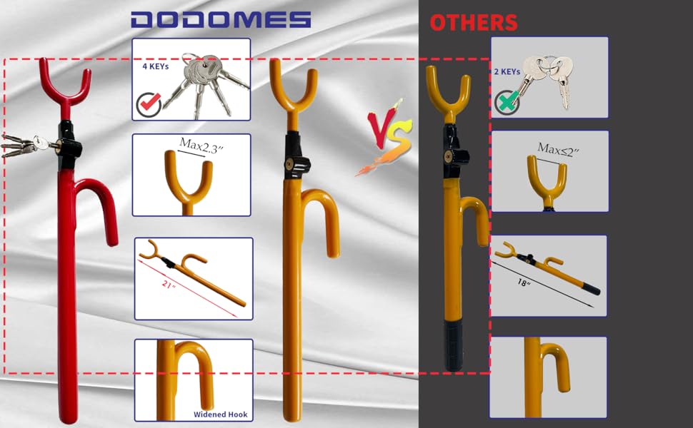 DODOMES Steering Wheel Lock Anti-Theft car Device