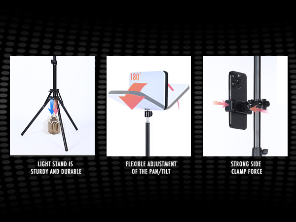 tripod led light for iphone