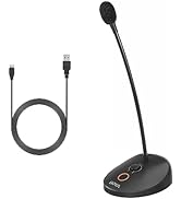 BOYA USB Microphone, Gooseneck with LED Indicator, Mute Button, Gain Adjustment, for Video Confer...