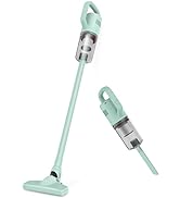KEROMEE Cordless Vacuum Cleaner, Handheld Stick Mini Lightweight 2-in-1 Vacuum for Pet Hair Hardw...
