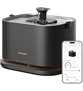 PETLIBRO Upgrade Cat Water Fountain, Cordless Cat Fountain Battery Operated, App Monitoring 3L/10...