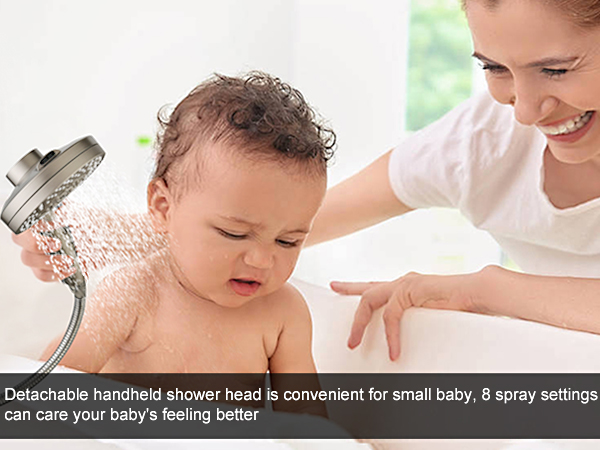 shower heads with handheld spray combo