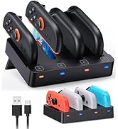[Switch 2/1 Both] Controller Charger Dock, FYOUNG Charging Dock for Nintendo Switch 2 2025, 8 in ...