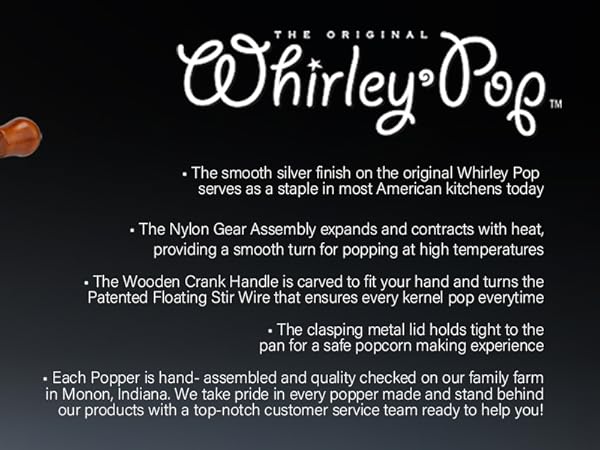 Whirley pop with text